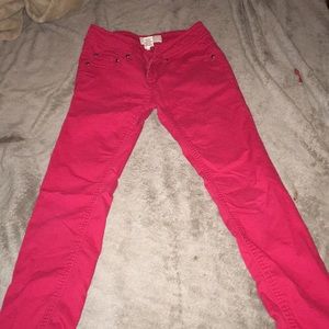 red jeans